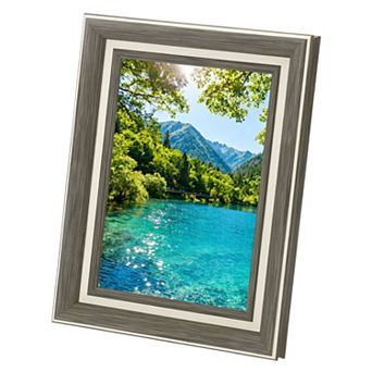 Rectangle Photo Frame, 8.9"x6.9"x0.87" Resin Photo Frame Tabletop Display for Decor