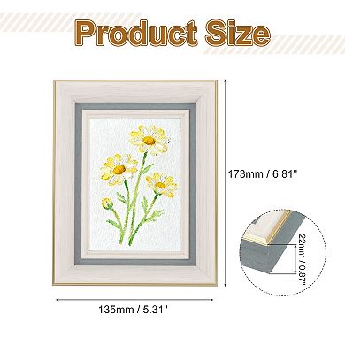 Rectangle Photo Frame, 6.9x5.4 Inch Resin Photo Frame Tabletop Display for Decor
