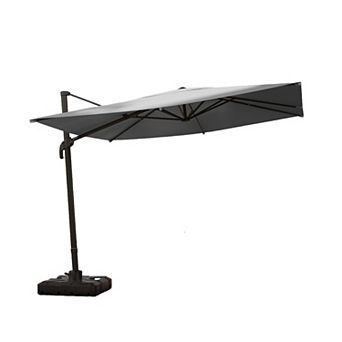 Decksplore 9 Feet /10Feet Cantilever Umbrella Aluminum Offset Umbrella with 360-degree Rotation