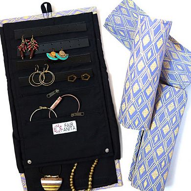 Wayfarer Jewelry Roll Travel Case - Diamond