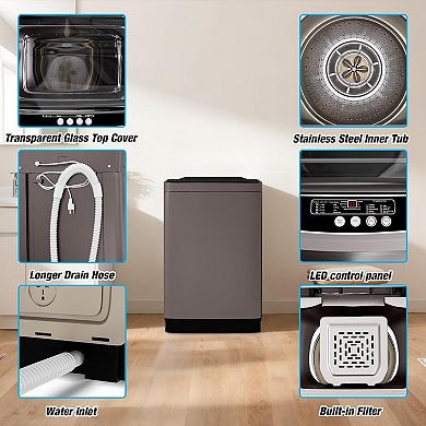 3.0 Cu.ft Full Automatic Washing Machine For Apartments