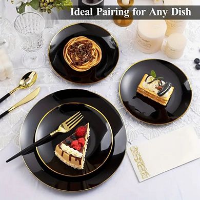 Dinnerware Set With Gold Rim