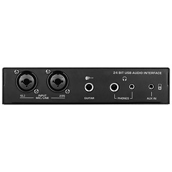 Pyle Professional USB Audio Interface with Preset Effects (PMUX9) - Compact Design