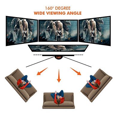 Pyle 80'' Portable Outdoor Projection Screen with Frame Stand - Matte White