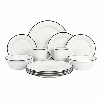 Dinnerware Set With Rim