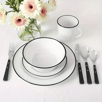 Dinnerware Set With Rim