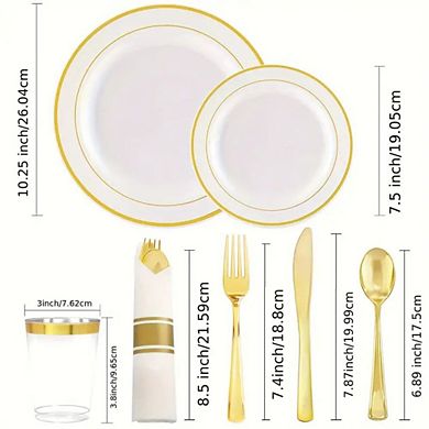 Golden Dinnerware Set