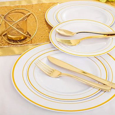 Golden Dinnerware Set