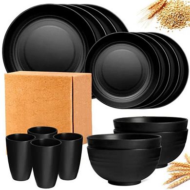 Unbreakable Wheat Straw Dinnerware Set
