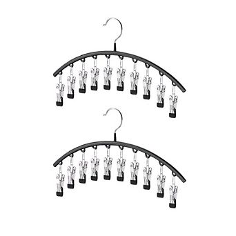 HOUSE DAY Legging Organizer, Metal Yoga Pants Hanger 2 Pack with 10 Clips