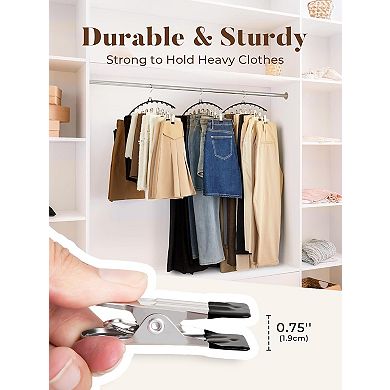 HOUSE DAY Legging Organizer, Metal Yoga Pants Hanger 2 Pack with 10 Clips