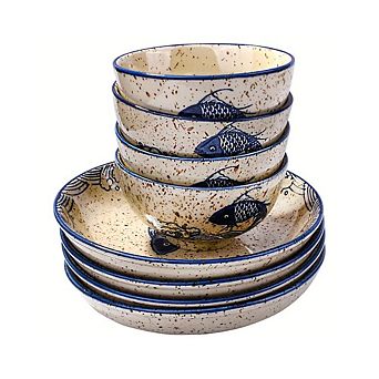 Chinese-Style Ceramic Dinnerware Set