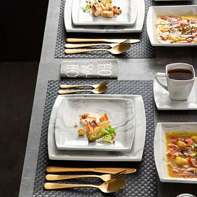 Marble Porcelain Dinnerware Set