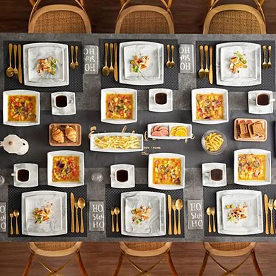 Marble Porcelain Dinnerware Set