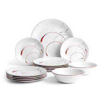 Round Plastic Dinnerware Set