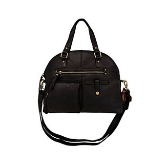 GAL Laura Leather Multiple Compartments Crossbody Bag