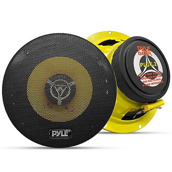 Pyle 6.5'' 240W Two-Way Component Car Speakers with Neodymium Tweeter and Custom Grills PLG6.2