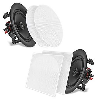 Pyle 8" Ceiling/Wall 2-Way Full Range Speakers Pair 250W (PDIC86)