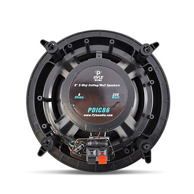 Pyle 8" Ceiling/Wall 2-Way Full Range Speakers Pair 250W (PDIC86)