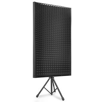 Pyle PSiP24 Studio Sound Absorbing Isolation Panel - Charcoal Gray