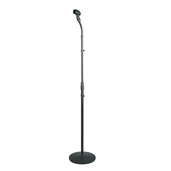 Pyle Universal Microphone Stand, Adjustable 31.5”-60”, Gooseneck Mount, Heavy Duty, Tension Knob