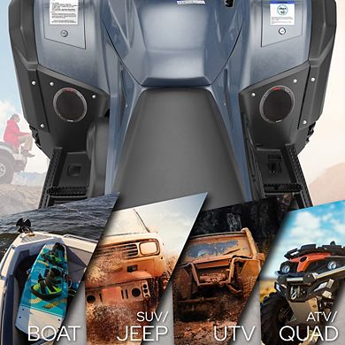 Pyle 6.5'' Waterproof Marine Component Speakers - Black (PLMR605B)