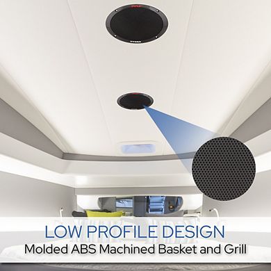 Pyle 6.5'' Waterproof Marine Component Speakers - Black (PLMR605B)