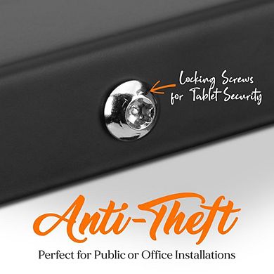 Pyle Anti-Theft Tablet Security Stand Kiosk for iPad 2-4 & Air, Aluminum Holder with 37.8" Pole