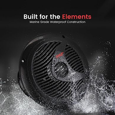 Pyle 6.5'' Waterproof Marine Component Speakers (PLMR60B) - Black