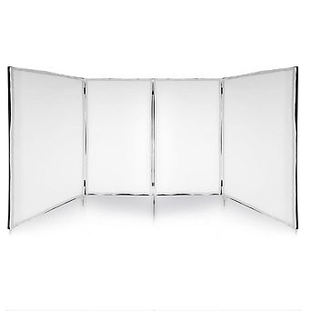 Pyle DJ Booth Cover Screen - DJ Façade Frontboard Display Scrim Panel 24.2'' x 46.0'' - Black