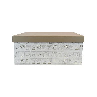 Peanuts Snoopy & Woodstock Medium Lidded Paper Storage Box