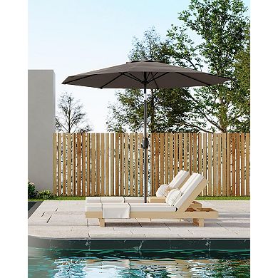 IDEALHOUSE Outdoor Patio Umbrella with Tilt & Crank