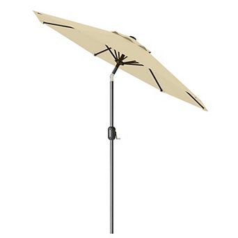 IDEALHOUSE Outdoor Patio Umbrella with Tilt & Crank
