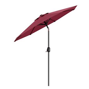 IDEALHOUSE Outdoor Patio Umbrella with Tilt & Crank