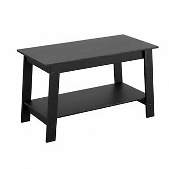 IDEALHOUSE Modern Coffee Table with 2 tier Storage