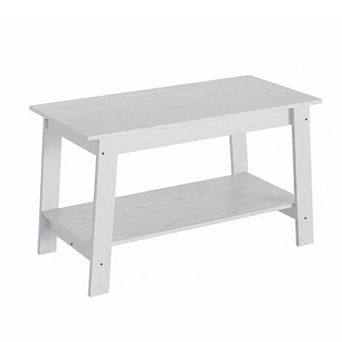 IDEALHOUSE Modern Coffee Table with 2 tier Storage