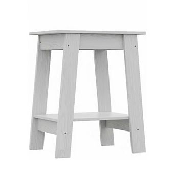 IDEALHOUSE End Table with Storage Shelf