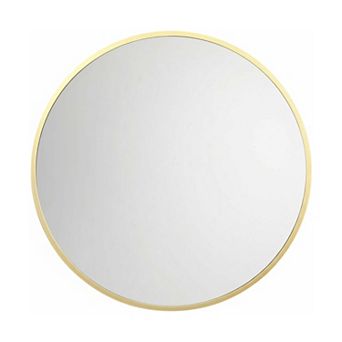 IDEALHOUSE Gold Round Wall Mirror