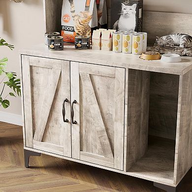 IDEALHOUSE Cat Litter Box Enclosure with Storage