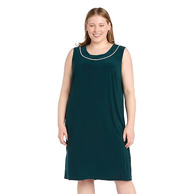 Plus Size R&M Richards Rhinestone Trim Jacket Dress