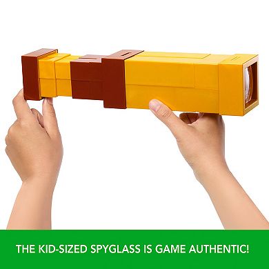 Mattel Minecraft Pixel Spyglass Toy with Pixelating View Lens