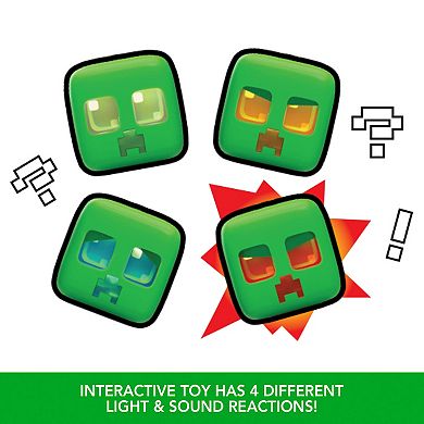 Mattel Minecraft My Pet Creeper Interactive Toy Action Figure with Lights & Sounds