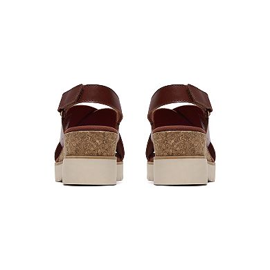 Clarks® Diaz Cross Women's Leather Slingback Sandals