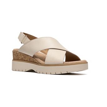Clarks® Diaz Cross Women's Leather Slingback Sandals