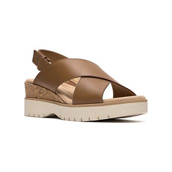 Clarks® Diaz Cross Women's Leather Slingback Sandals