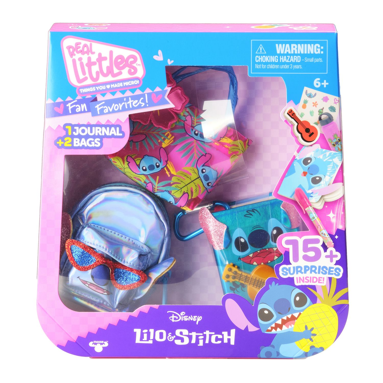 Детские сумки Real Littles Disney's Lilo & Stitch Mini Journal & Bags with 15+ Surprises Inside — фото 1