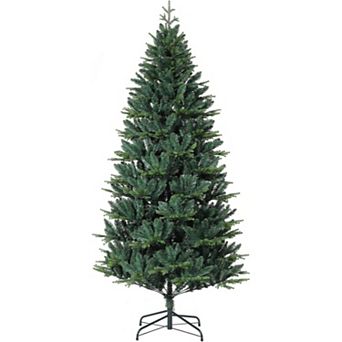 Christmas Tree with Base,7-Fork Spruce Tips,Artificial Spruce Christmas Trees for Home Decor Festive