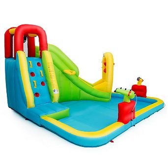Outdoor Inflatable Water Bounce House with 480W Blower