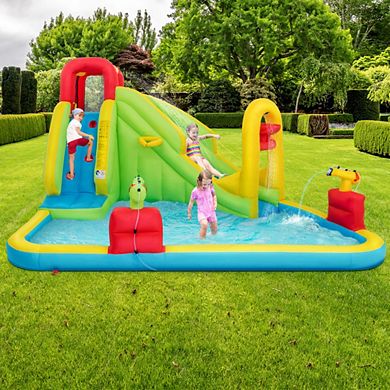 Outdoor Inflatable Water Bounce House with 480W Blower
