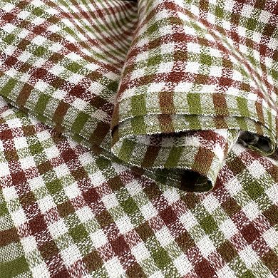 Plaid Winter Scarf Soft Cozy Woven Wrap with Fringe Edges